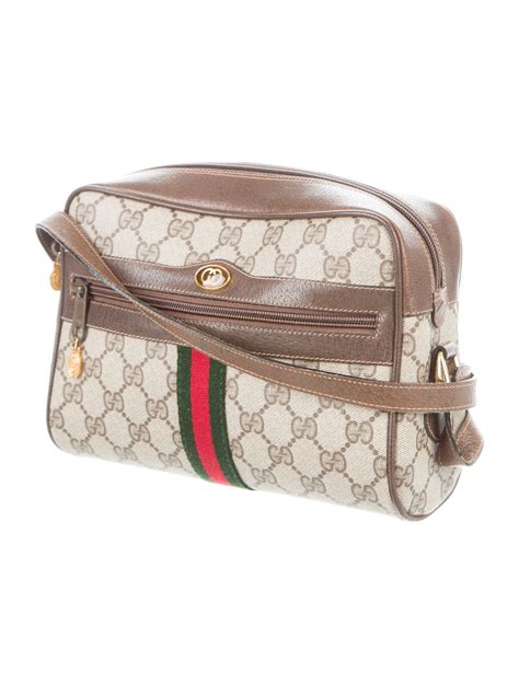 gucci vintage gg plus crossbody bag|authentic vintage Gucci handbag.